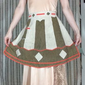 Vintage Accessories - Vintage Harlequin Apron Vintage Accessories - Vintage Harlequin Apron